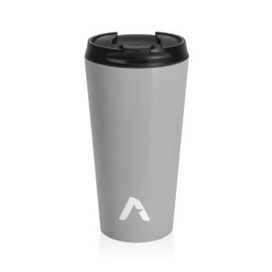 Stainless Steel Travel Mug — Insulated Commuter Tumbler (Gray)