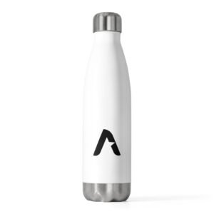 Insulated Bottle — Minimalist Black Arrow Logo 20oz Stainless Water Bottle